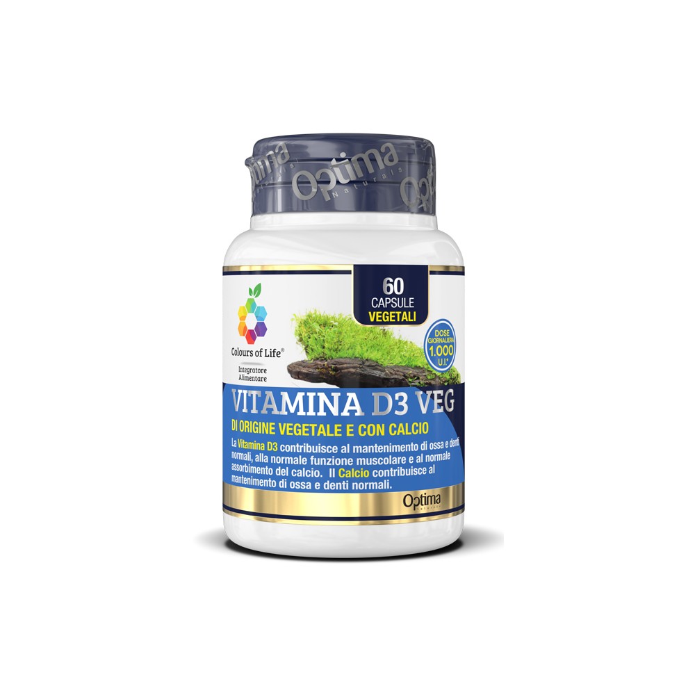 VITAMINA D3 VEG 60CPS COLOURS