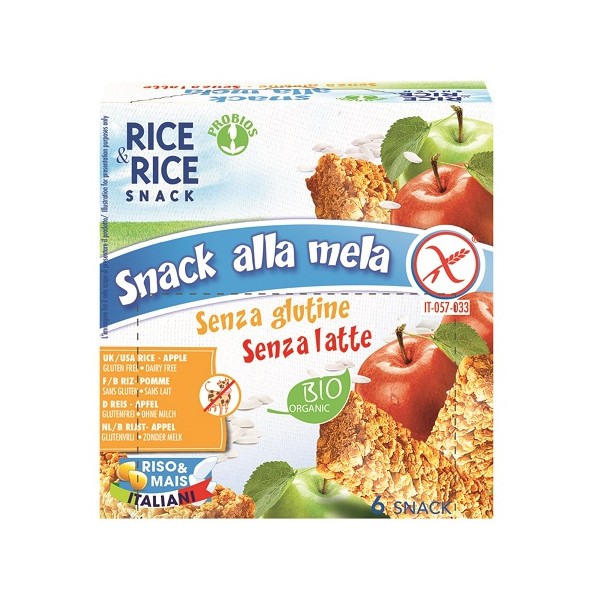 R&R SNACK RISO MELA 6X21G