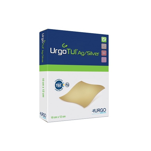 URGOTUL AG/SILVER 10X12CM 5PZ