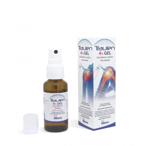 TRAULEN%GEL FL 25G 4% C/EROG