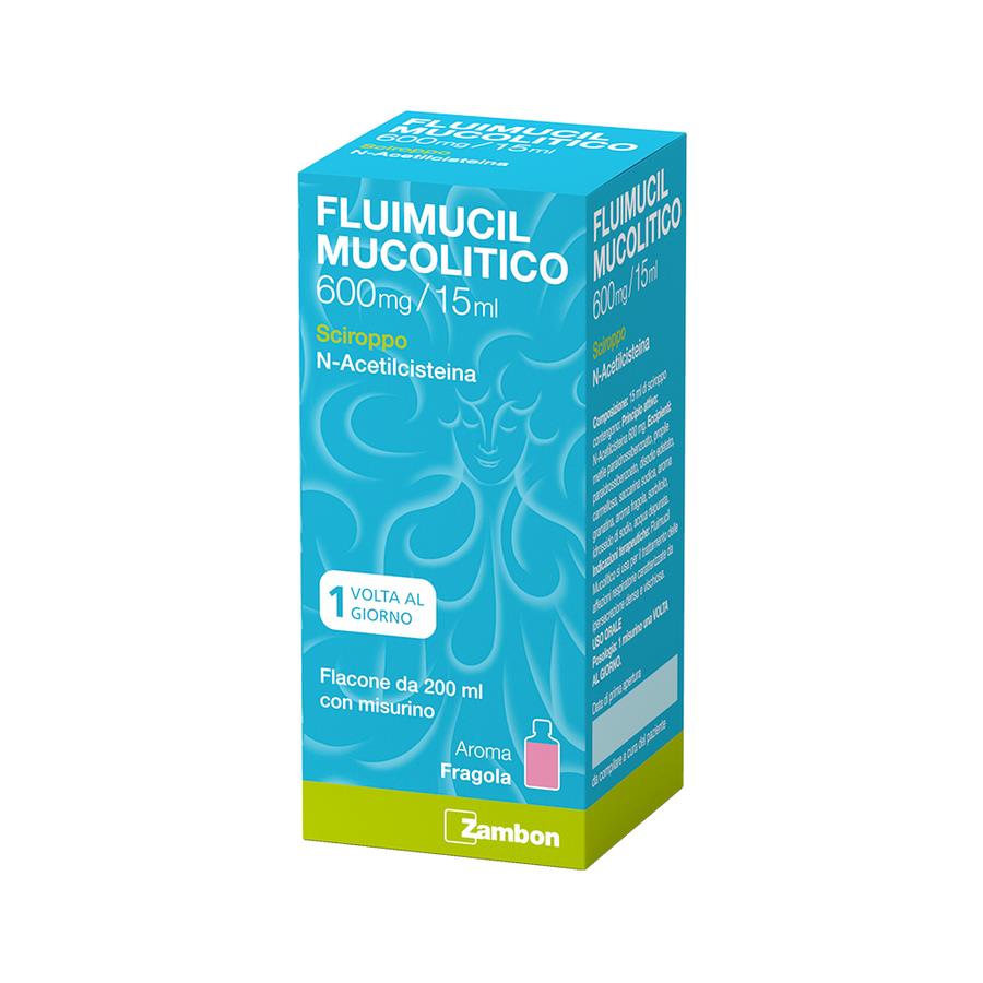FLUIMUCIL MUCOL%SCIR600MG/15ML