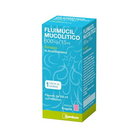 FLUIMUCIL MUCOL%SCIR600MG/15ML