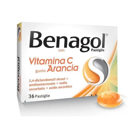 BENAGOL VIT C%36PAST ARANCIA