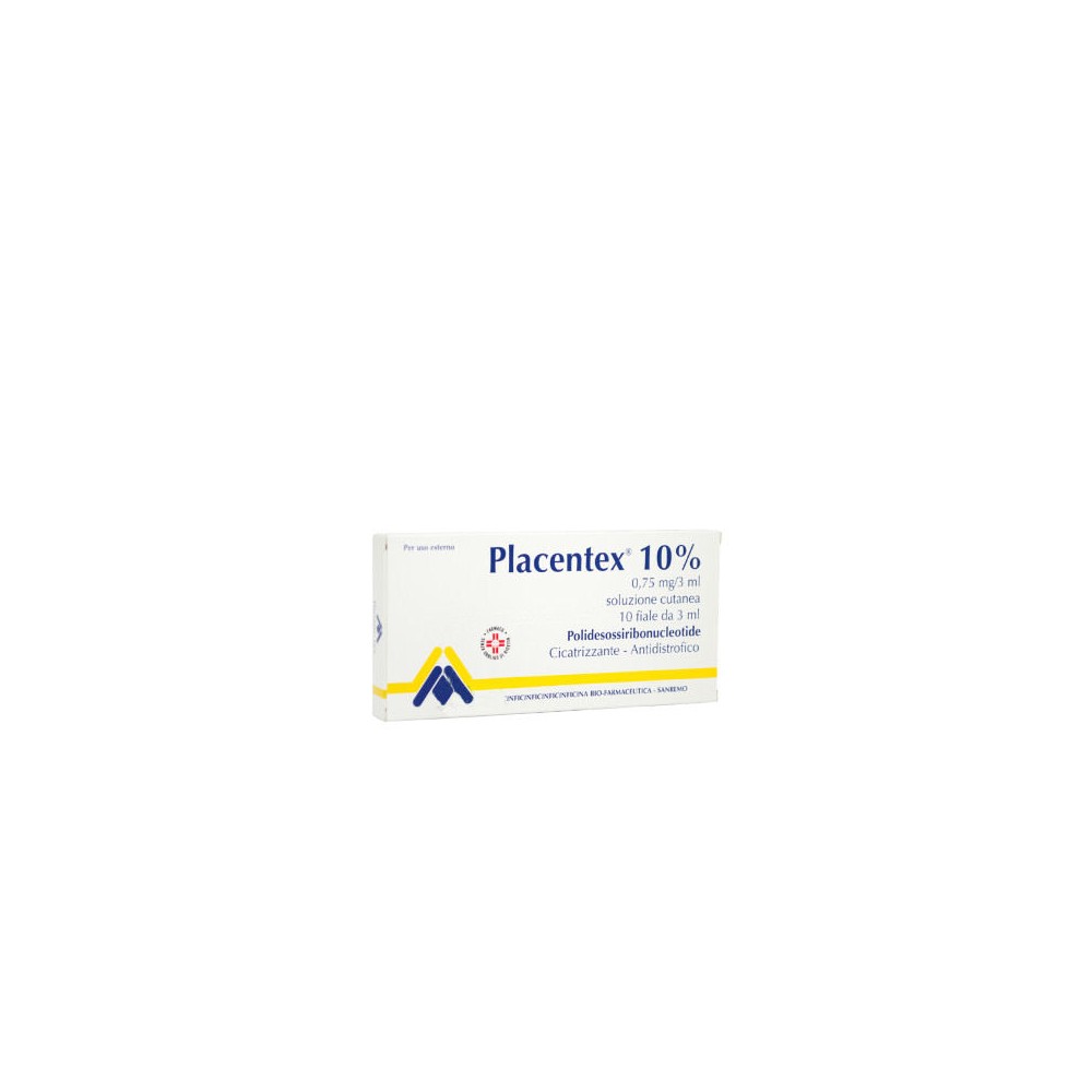 PLACENTEX%SOL CUT 10F 0,75MG