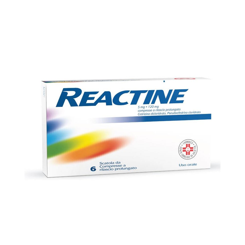 REACTINE%6CPR 5MG+120MG RP