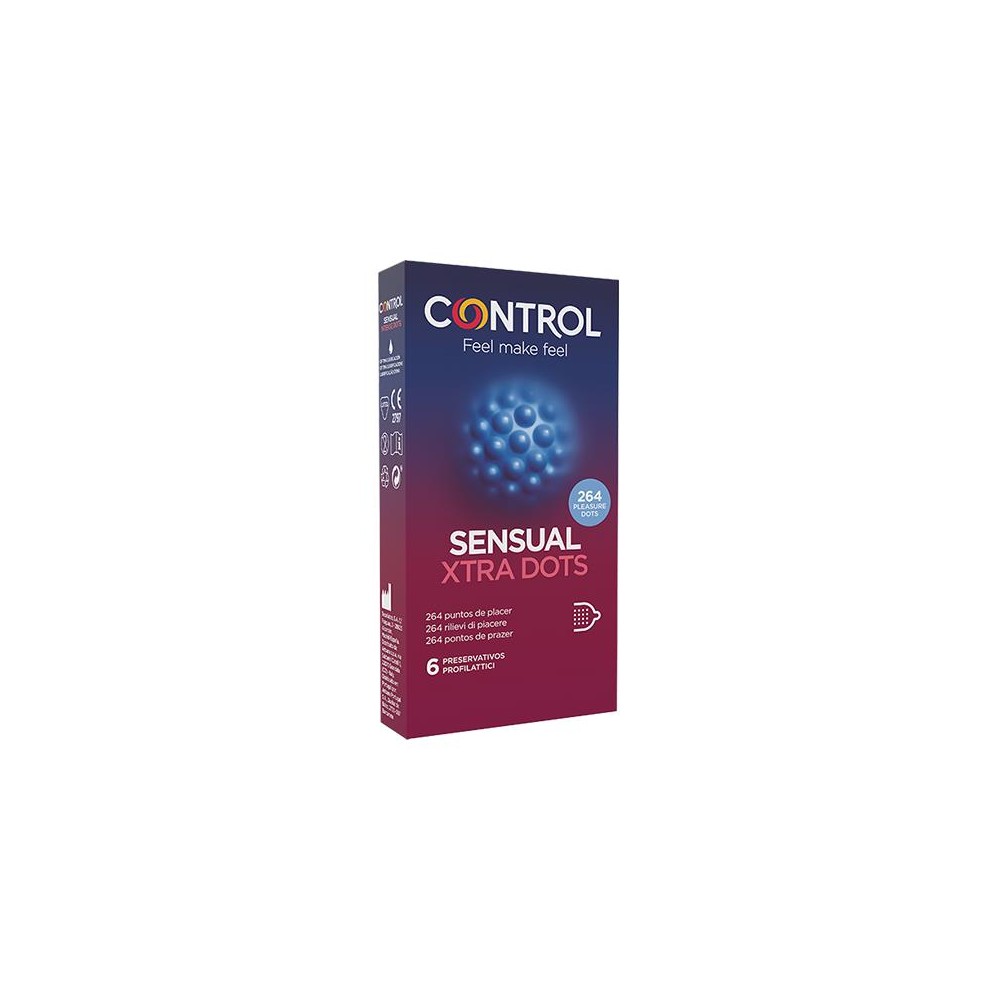 CONTROL SENSUAL XTRA DOTS 6PZ