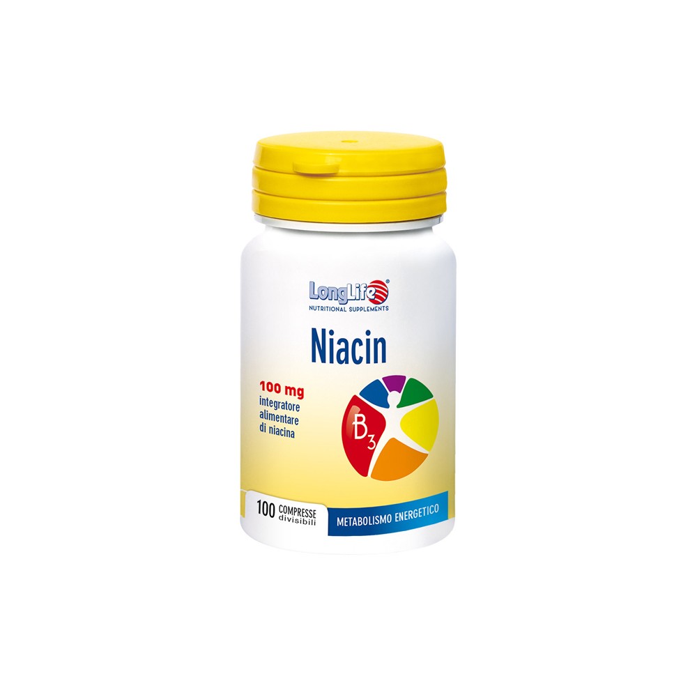 LONGLIFE NIACIN 100MG 100CPR