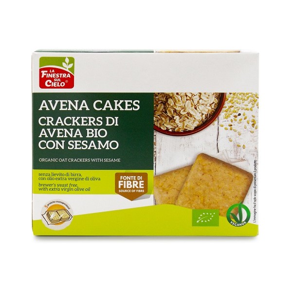 CRACKERS AVENA SESAMO250G BIO