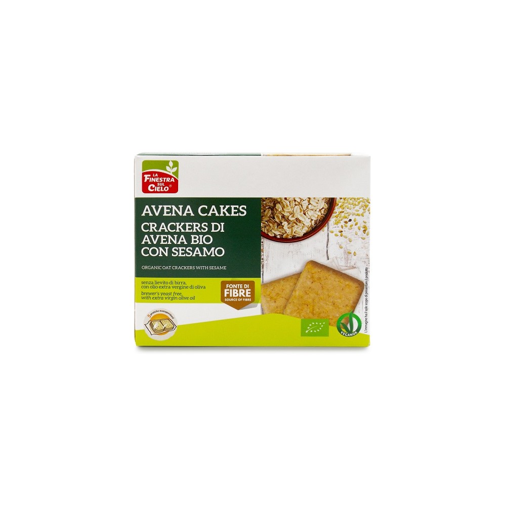 CRACKERS AVENA SESAMO250G BIO