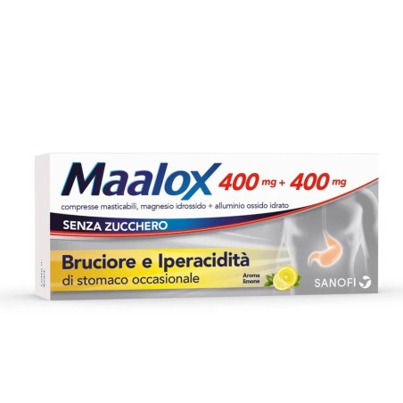 MAALOX%S/Z 30CPR LIMO400+400MG