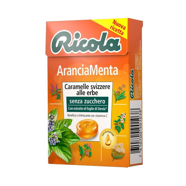 RICOLA ARANCIA MENTA S/ZUCC50G