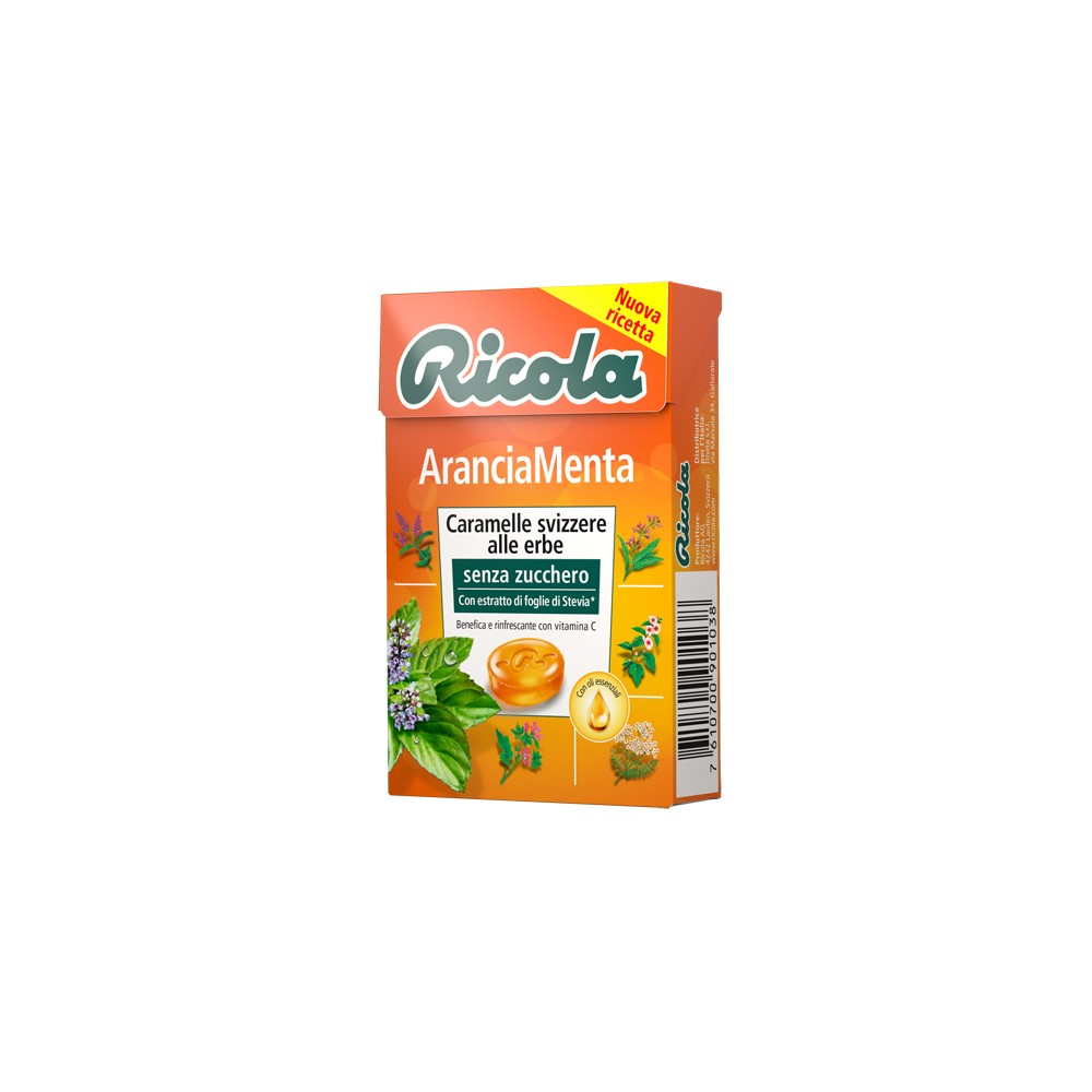 RICOLA ARANCIA MENTA S/ZUCC50G