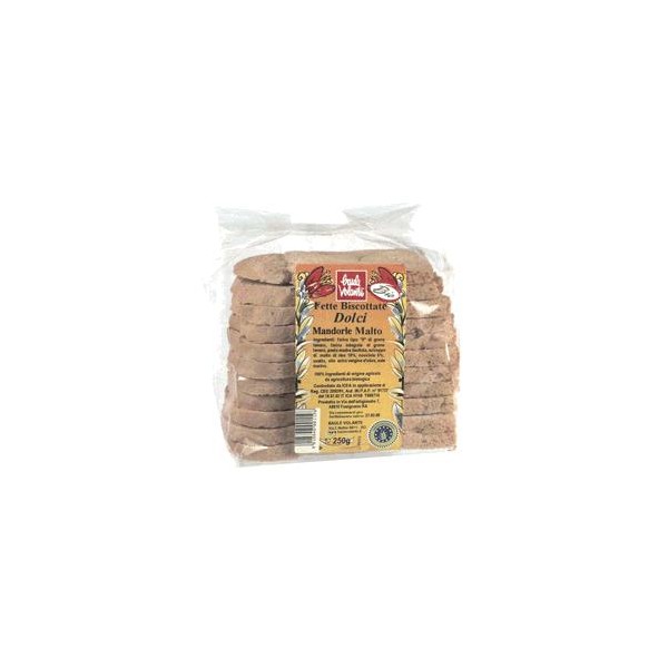 FETTE BISC DOLCI MAND/MALTO250
