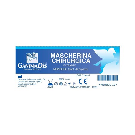 MASCHERINA CHIRURGICA 3PZ