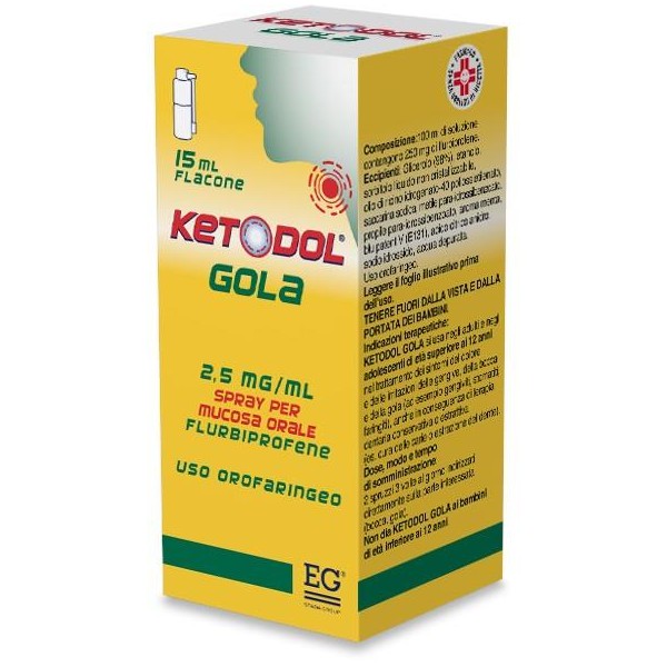 KETODOL GOLA%OS SPRAY 15ML
