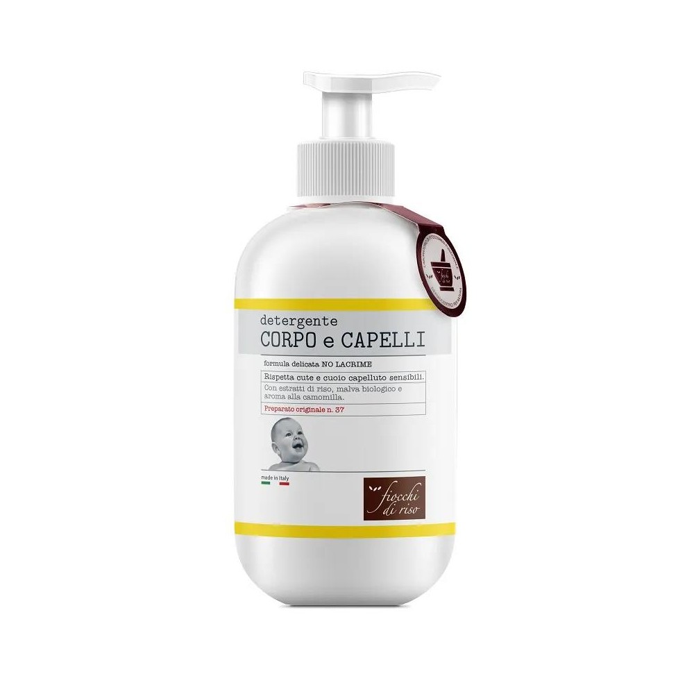 Fiocchi di Riso Detergente Corpo e Capelli Talco non Talco 750 ml 