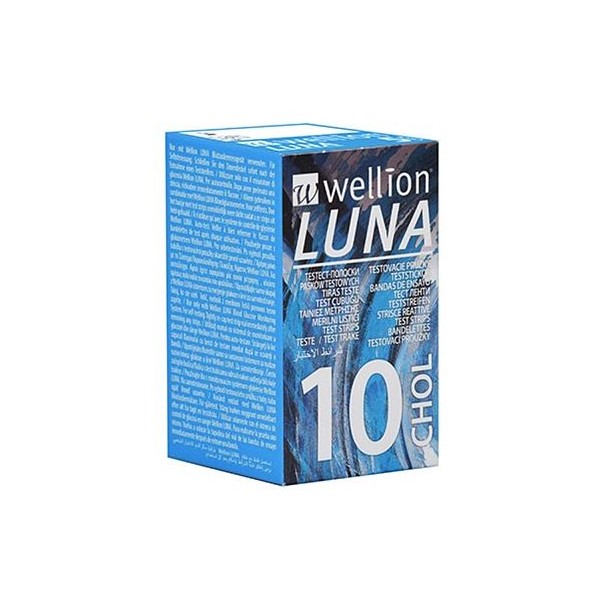 WELLION LUNA CHOLES STRIPS10PZ