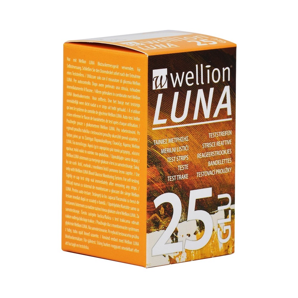 WELLION LUNA 25 STRIPS