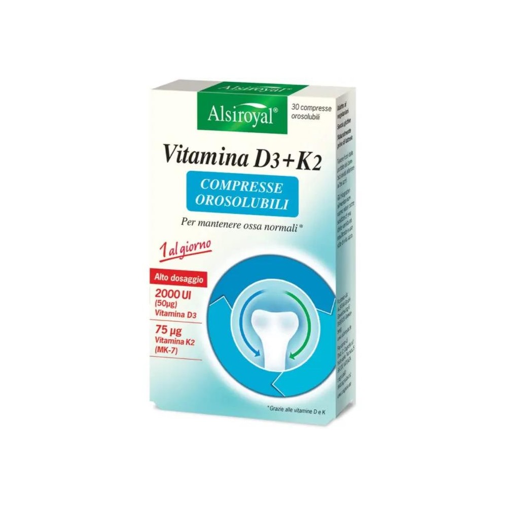 ALSIROYAL VITAMINA D3+K2 30CPR