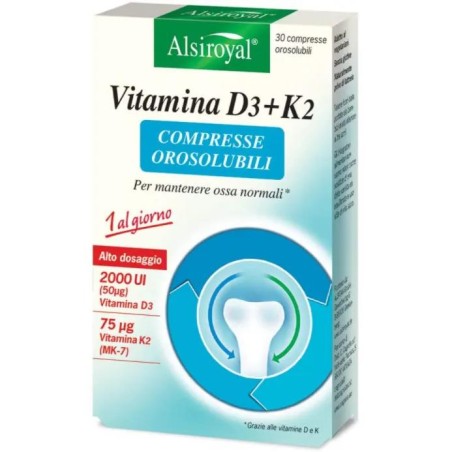 ALSIROYAL VITAMINA D3+K2 30CPR