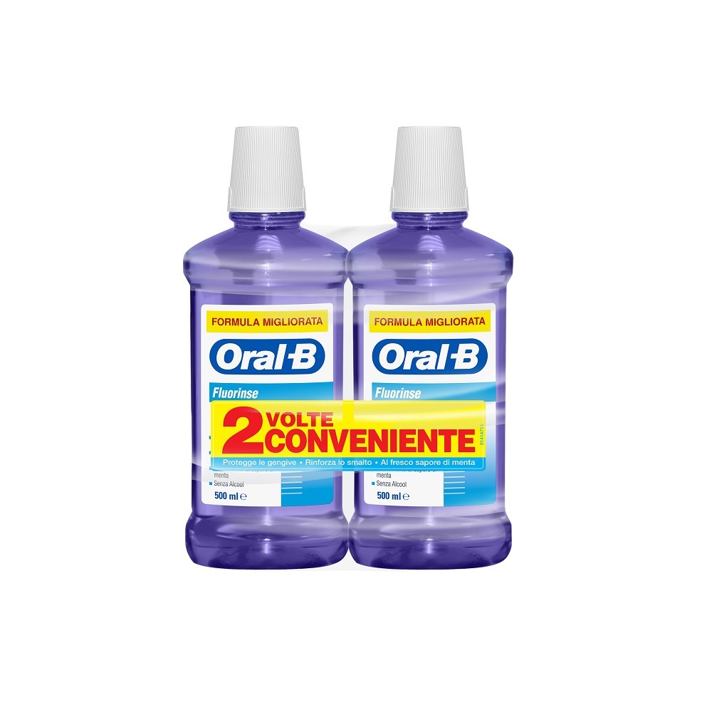 ORALB COLLUT FLUORINSE 2X500ML