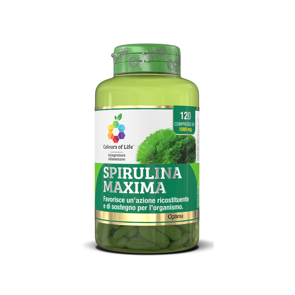 SPIRULINA MAXIMA 120CPR COLOUR