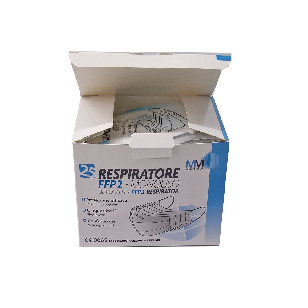 MUNUS MED RESPIRATORE FFP2 25P
