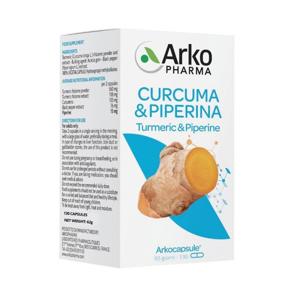 ARKOCPS CURCUMA+PIPERINA130CPS