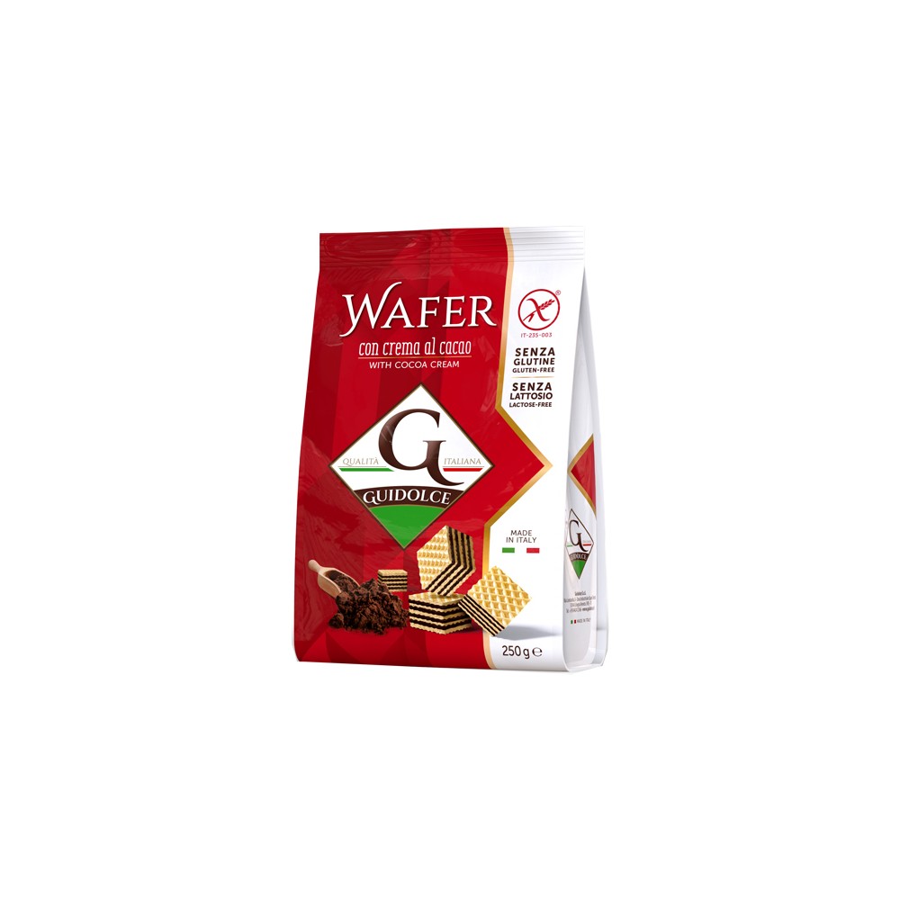 WAFER GUSTO CACAO 250G