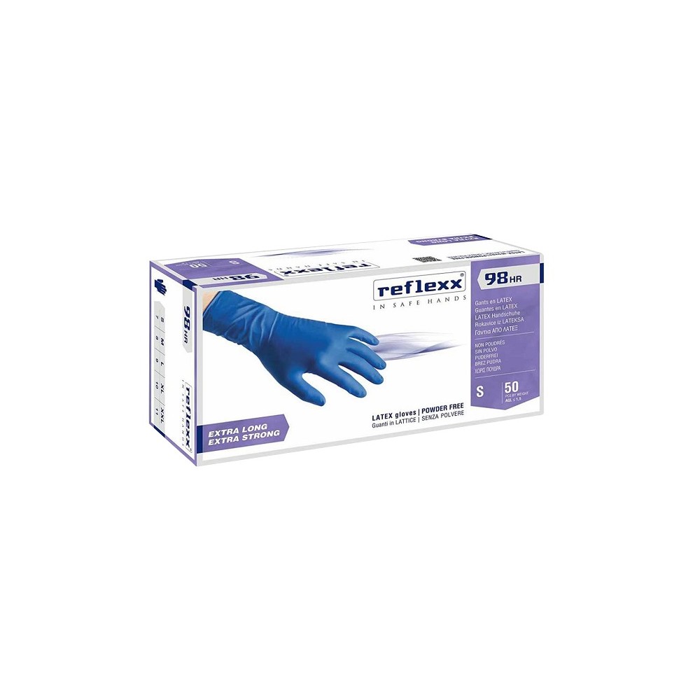 GUANTI LATTICE S/POLV L 100PZ