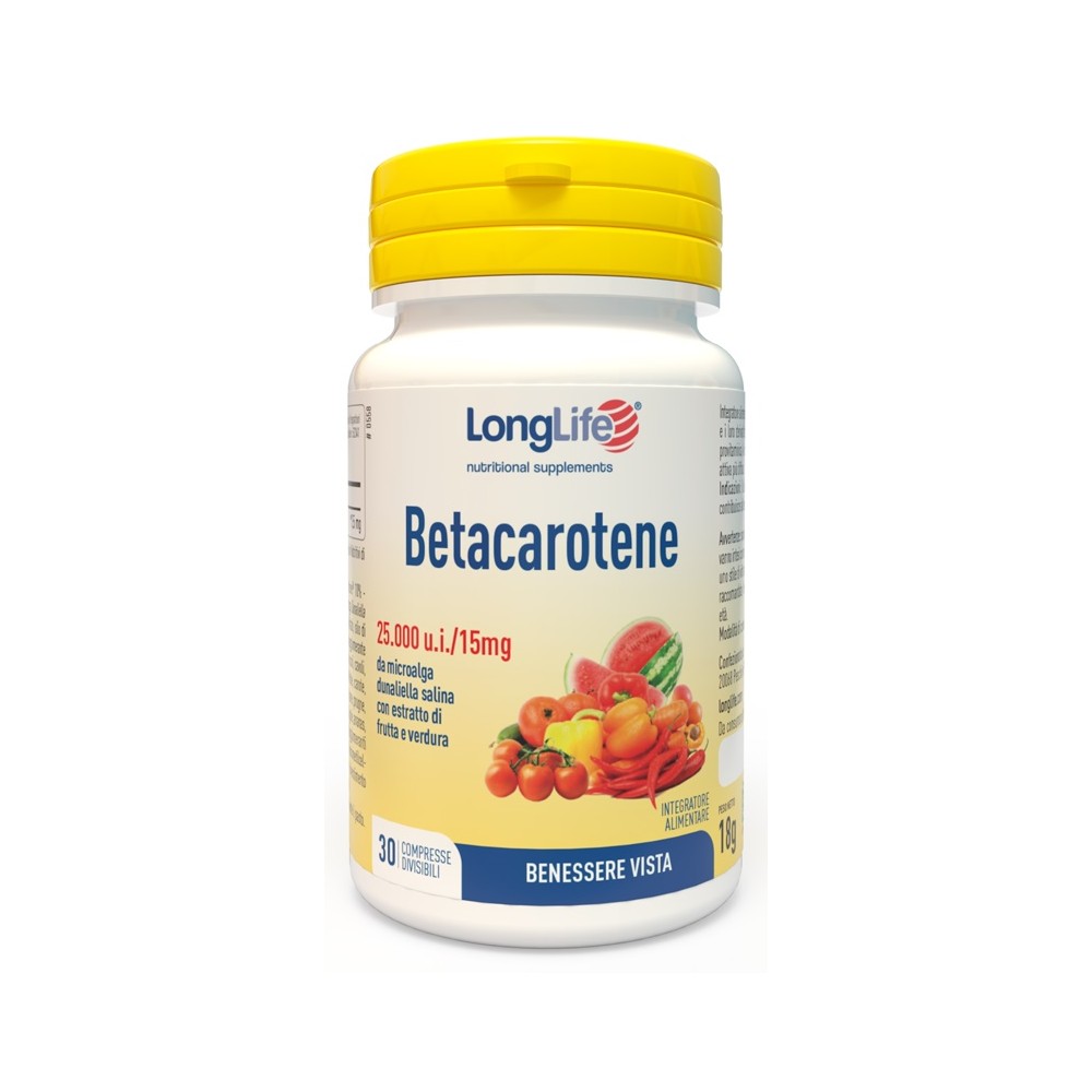 LONGLIFE BETACAROTENE 30CPR