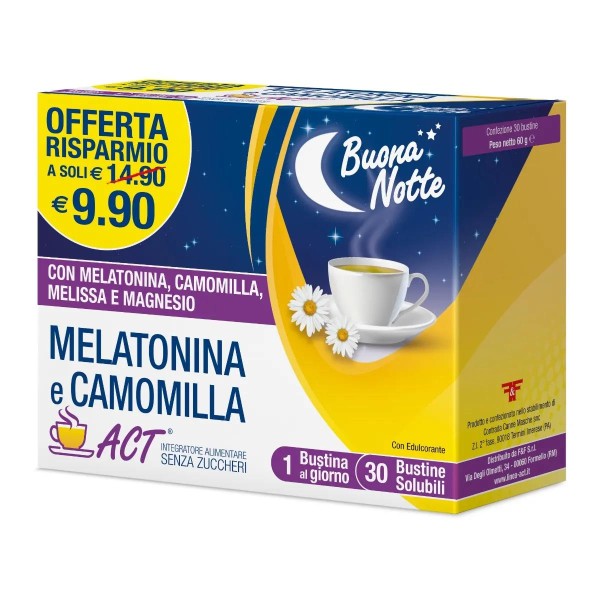 MELATONINA ACT+CAMOMILLA30BUST