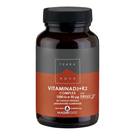 TERRANOVA VITAMINA D3+K2 50CPS