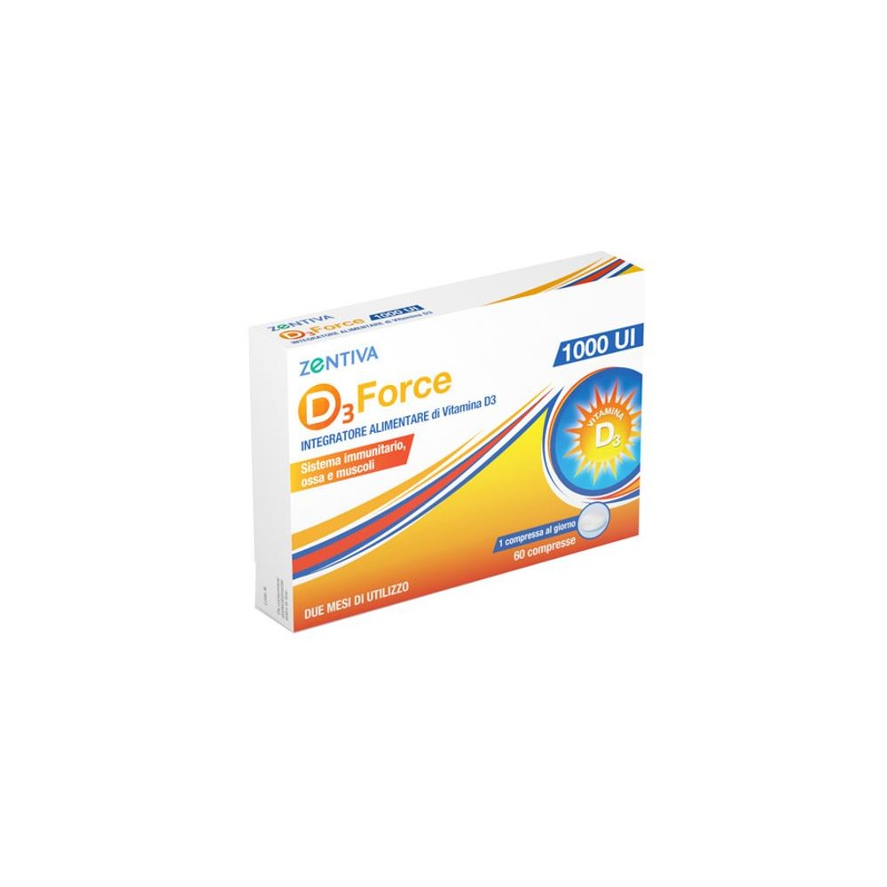 D3 FORCE ZENTIVA 1000UI 60CPR