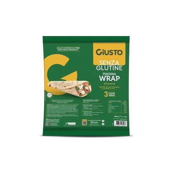 GIUSTO S/G WRAP AVENA 3X60G