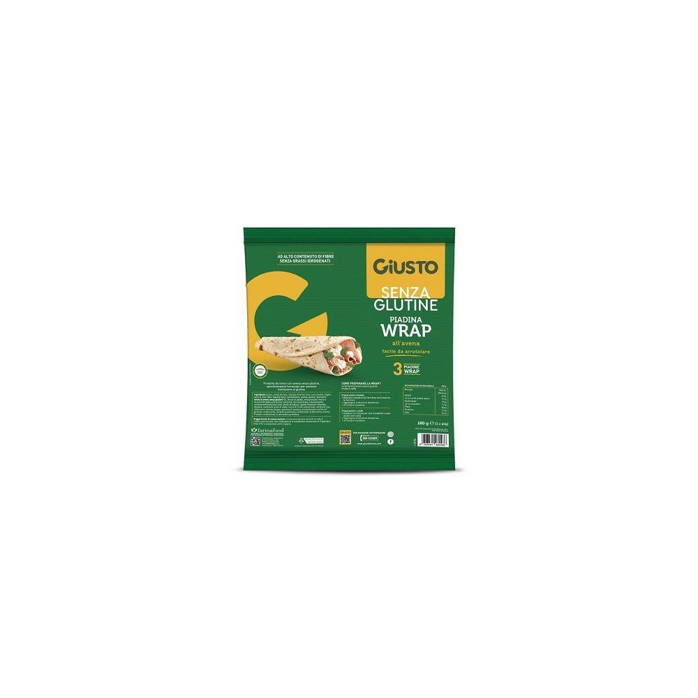 GIUSTO S/G WRAP AVENA 3X60G