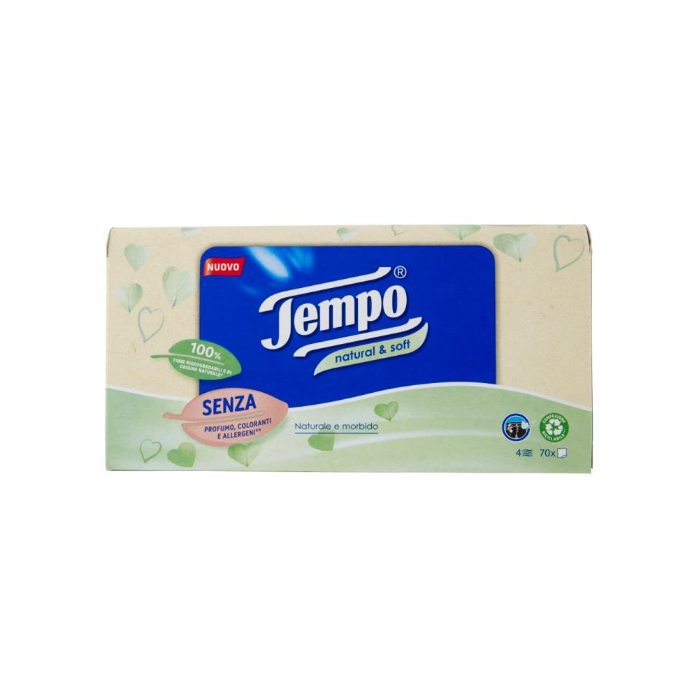 TEMPO BOX NATURAL&SOFT 70PZ