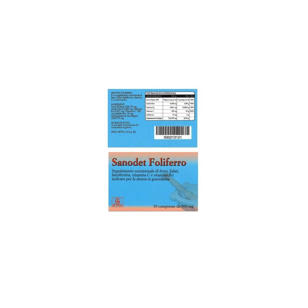 SANODET FOLIFERRO 30CPR