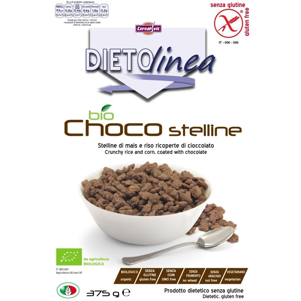 DIETOLINEA BIO CHOCO STEL 375G