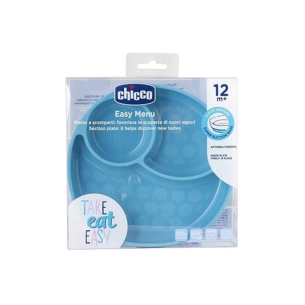 CH PIATTO SILICONE VENTOSA BL