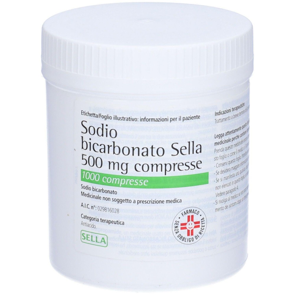 SODIO BICARB%1000CPR 500MG