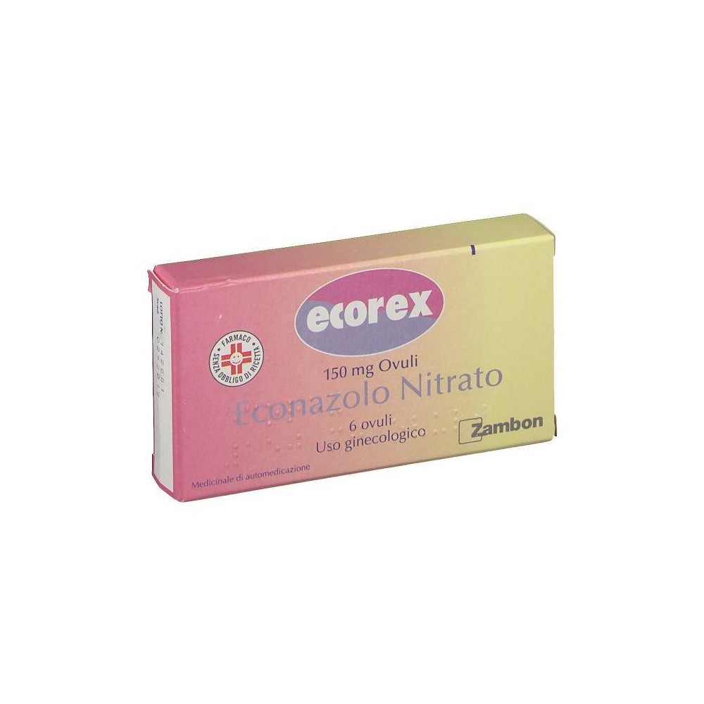 ECOREX%6 OVULI VAGINALI 150MG