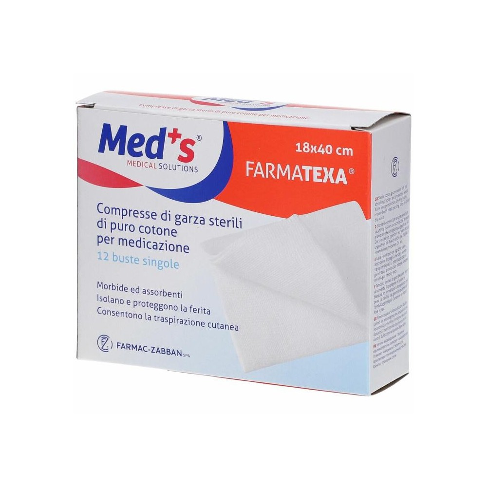 GARZA MEDS 12/12 18X40CM 12PZ