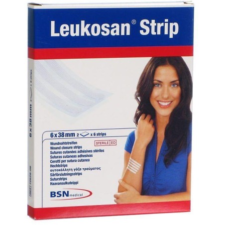 CER LEUKOSAN STRIP 6X38MM 2BX6