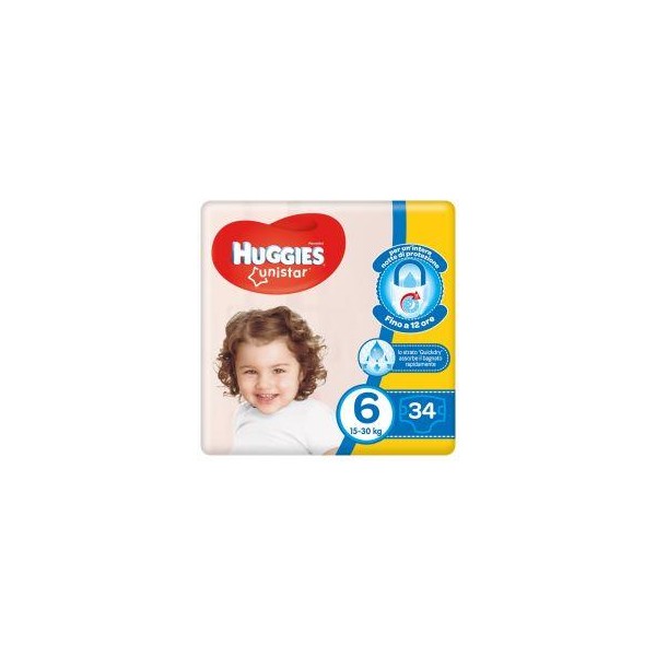 HUGGIES UNISTAR BASE 6 6X12PZ