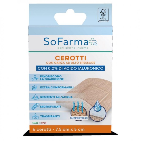 SOFARMAPIU' CER CICAT 7,5X5 6P