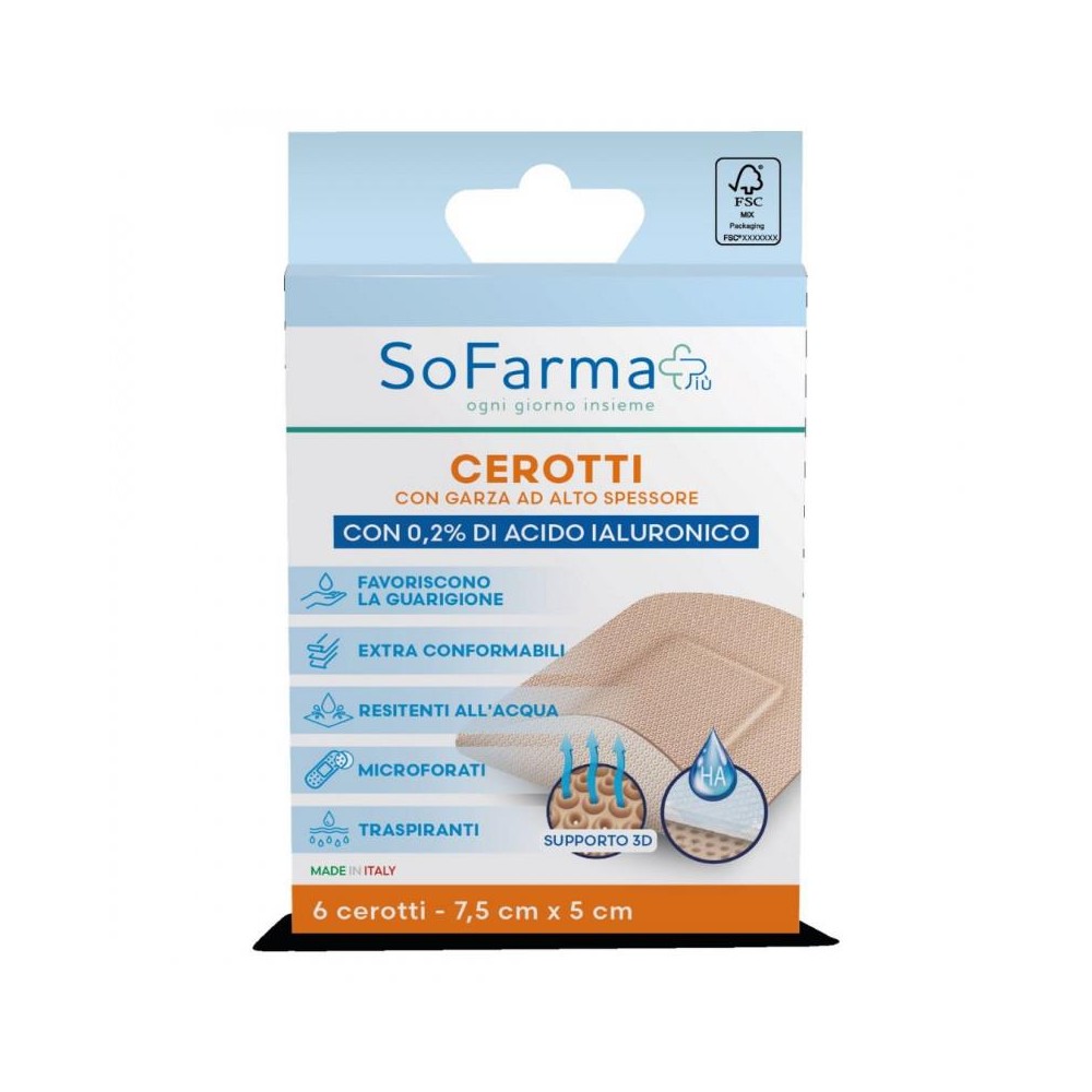 SOFARMAPIU' CER CICAT 7,5X5 6P