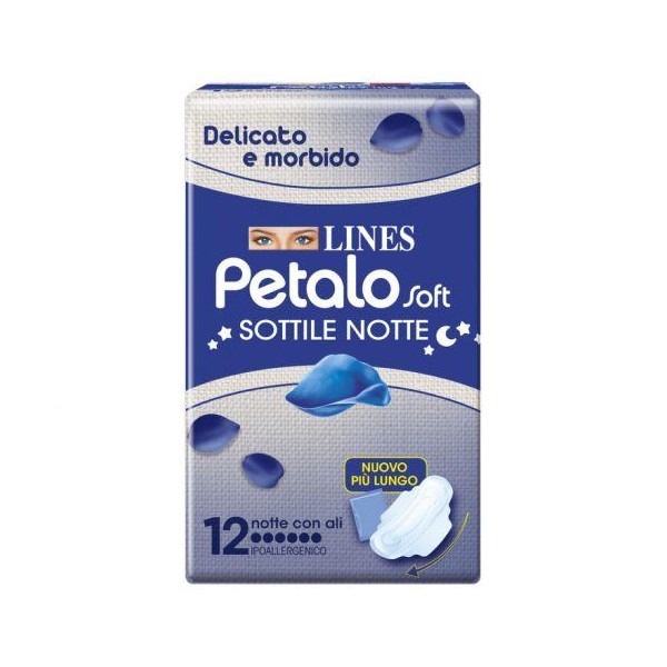 LINES PETALO SOFT NOTTE 12PZ