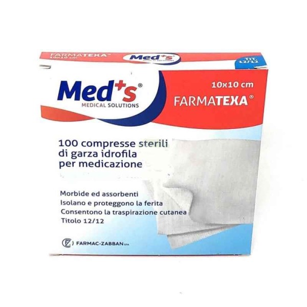 GARZA MEDS 12/12 10X10CM 100PZ