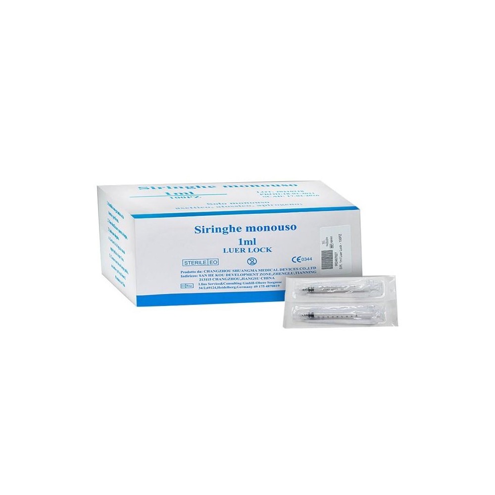 SIRINGA 1ML G25 LUER LOCK 100P